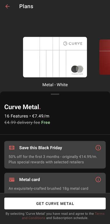 Black Friday w Curve -50% na subskrypcje Black/Metal