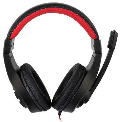 Słuchawki GEMBIRD GHS-01 Czarno-czerwony