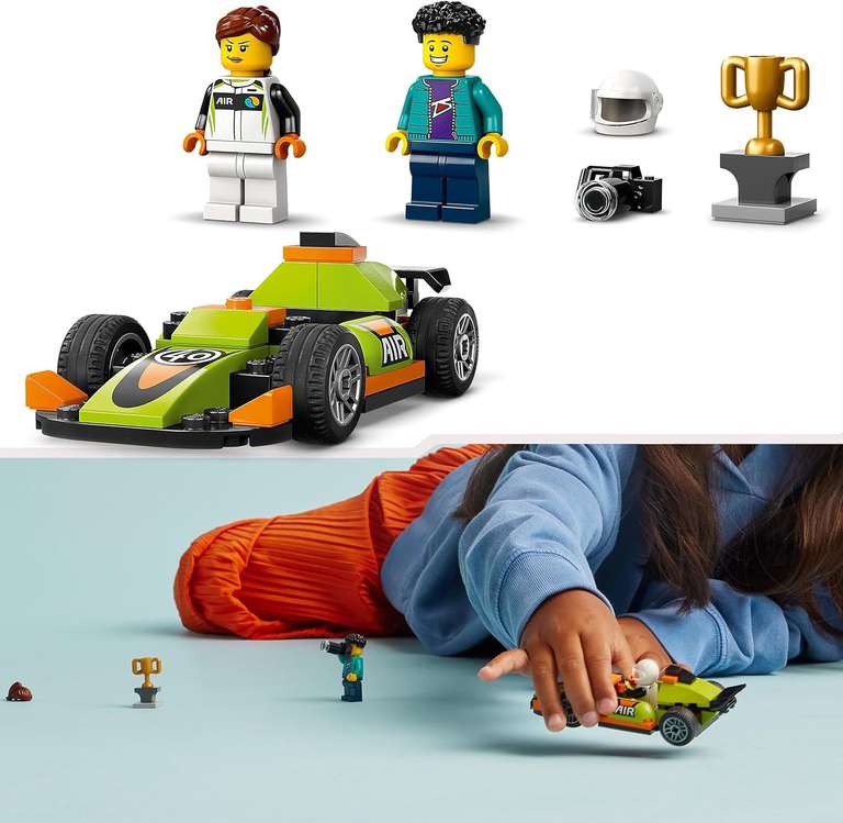 LEGO City 60399 Zielony samochód wyścigowy | Przy 2szt po 25.98 - tylko Prime