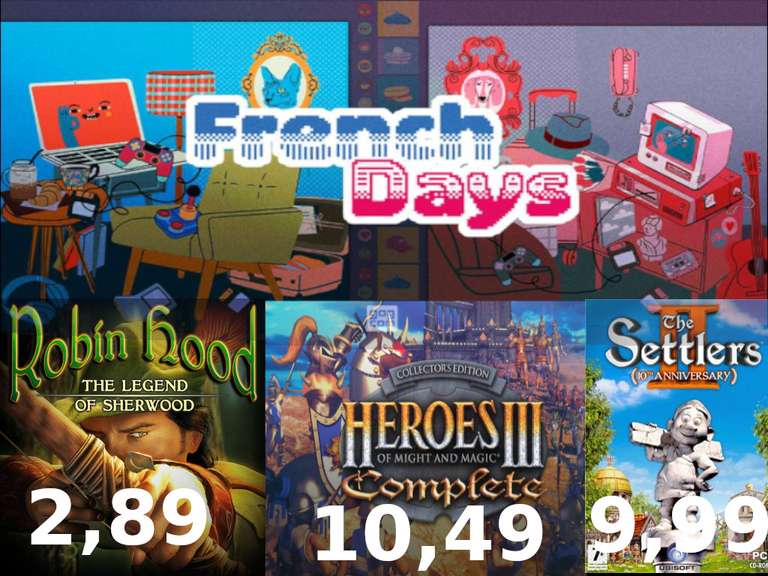 French Days Sale w GOG - Robin Hood, Heroes of Might & Magic, The Settlers, Rayman, Prince of Persia, XIII i więcej..