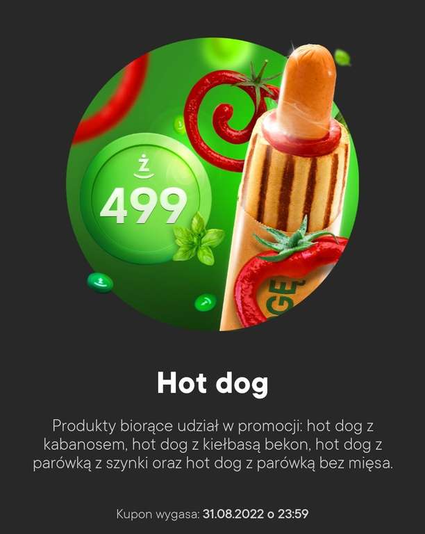 Hot dogi z żabki za niższą liczbę żappsów