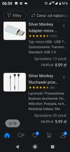 Słuchawki dokanałowe Silver Monkey EP 10 za 9.99 zł (czarne i białe) z kodem,, only-week " w aplikacji X-kom