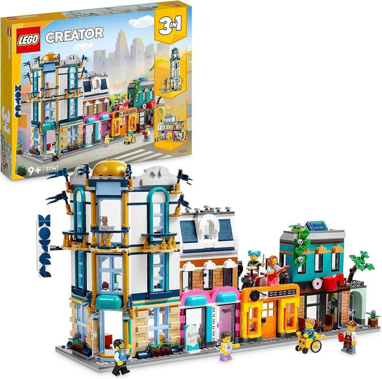 LEGO 31141 Creator 3w1 Główna ulica, 4-piętrowy budynek