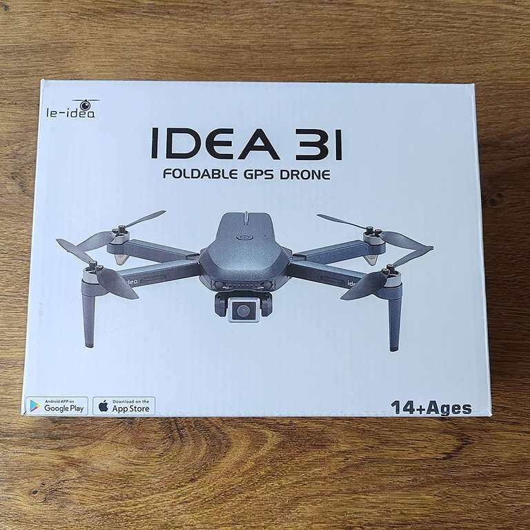 IDEA31 Dron z Kamerą, RC FPV z GPS/Optycznym Pozycjonowaniem, Automatyczny Powrót, Składany, 5GHz WiFi z Silnikiem Bezszczotkowym, 2 Baterie