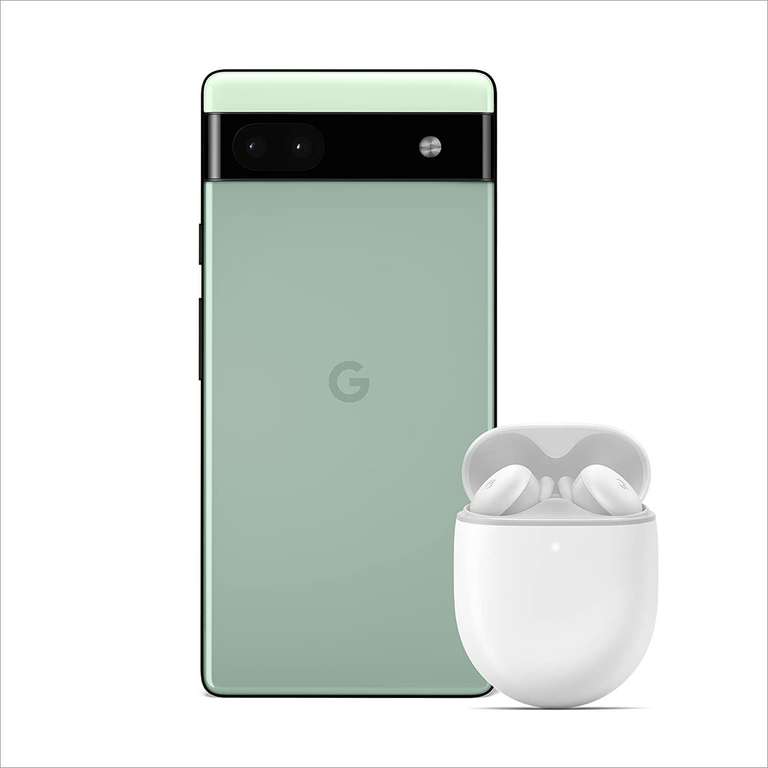 Smartfon Google Pixel 6A ze słuchawkami Pixel Buds A-Series
