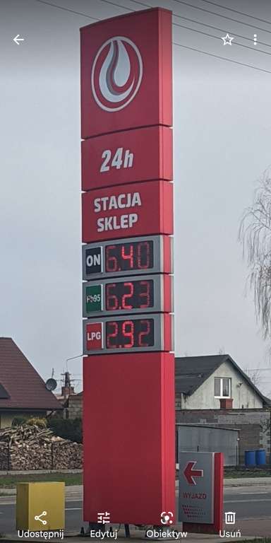 Paliwo Benzyna PB95, ON, Winnica k. Pułtuska