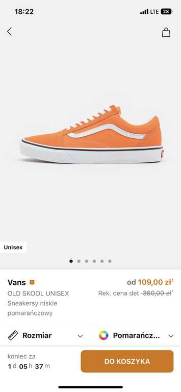 Vans Old Skool Sneakersy niskie pomarańczowy