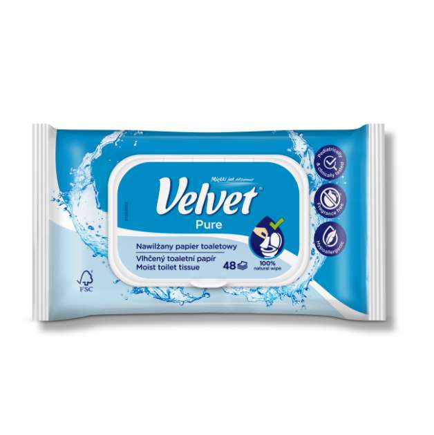 Wypróbuj za darmo nawilżany papier toaletowy Velvet - Smolar
