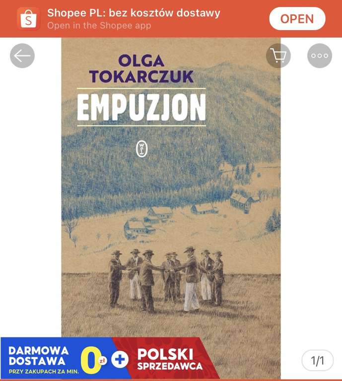 Książka Empuzjon Olga Tokarczuk