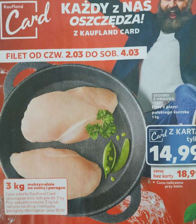 Filet z piersi kurczaka 14,99 zł za 1 kg @Kaufland