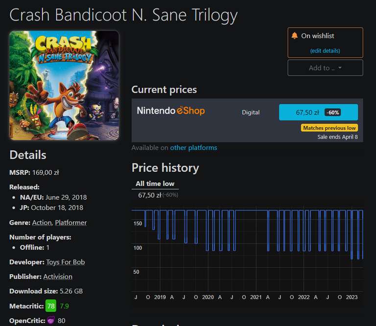 Spyro Reignited Trilogy, Crash Bandicoot N. Sane Trilogy, Rayman Legends Definitive Edition, digital, nintendo e-shop, switch