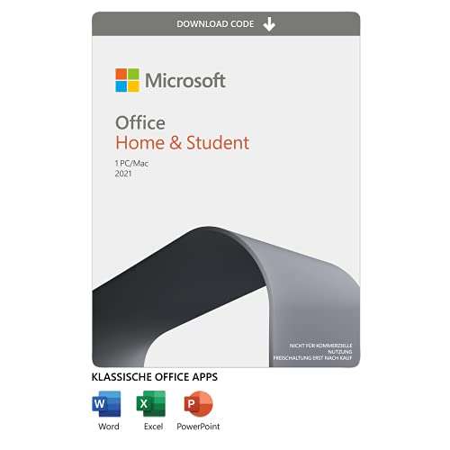 Microsoft Office 2021 | Home & Student | 1 urządzenie | 1 użytkownik | PC/Mac | 88,99€