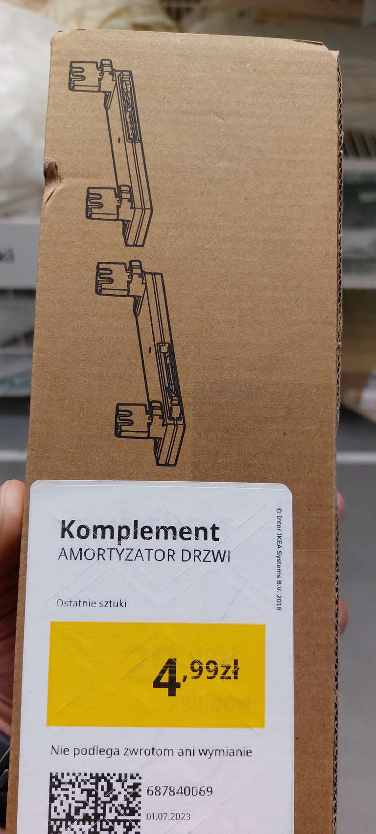 Ikea amortyzator do drzwi przesuwnych komplement