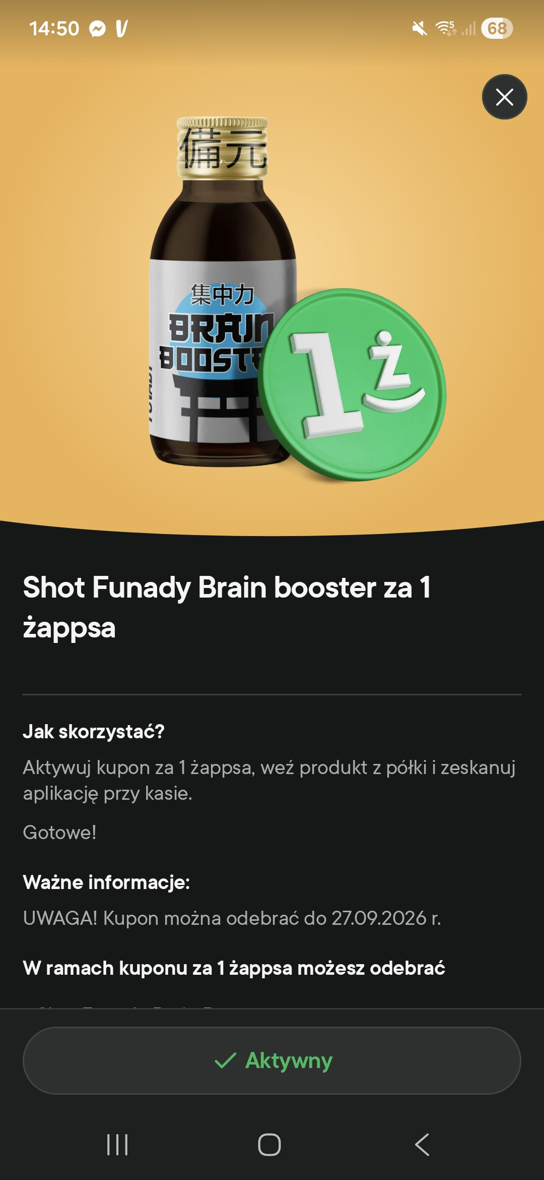 3 shoty Funady do zgarniecia za 1 żappsa - dla wybranych kont