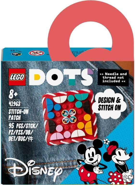 LEGO DOTS ǀ Disney Myszka Miki i Myszka Minnie — naszywka 41963