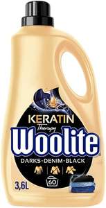 2 x Woolite Keratin Therapy Darks Denim Blacks Płyn do Prania, 3.6 l ( cena przy zakupie dwóch z PRIME)