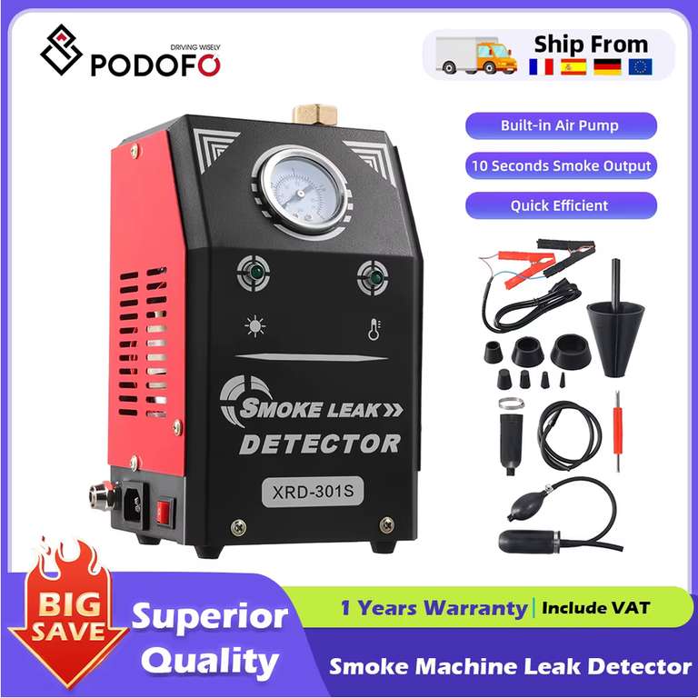 Generator dymu samochodowego Podofo, wykrywacz nieszczelności | $41.26