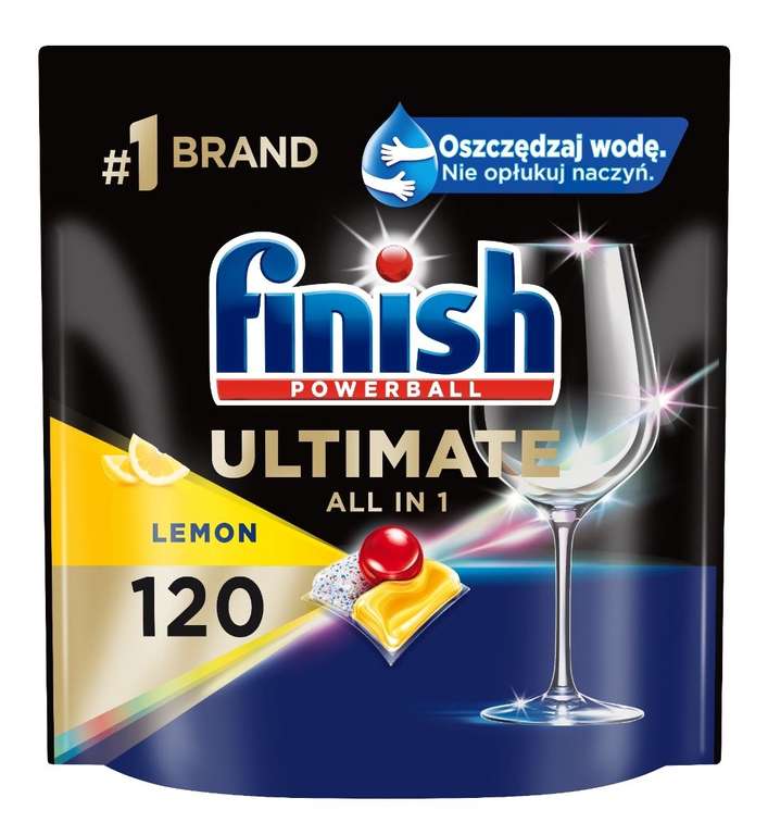 Kapsułki do zmywarki FINISH Powerball Ultimate All in 1 Lemon - 120 szt.