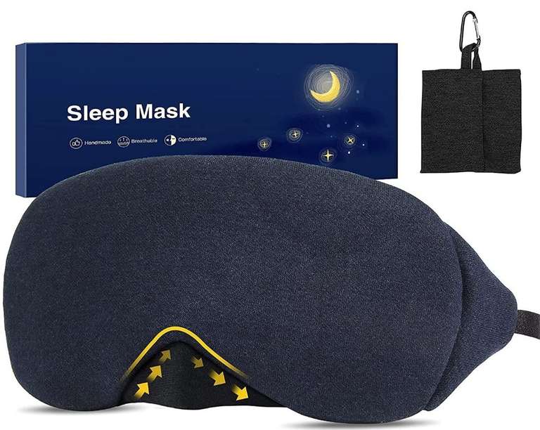 Maska do spania z bawełny