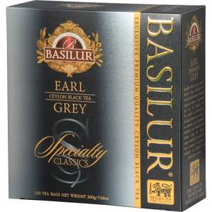 Herbata Earl Grey Basilur | 100 saszetek