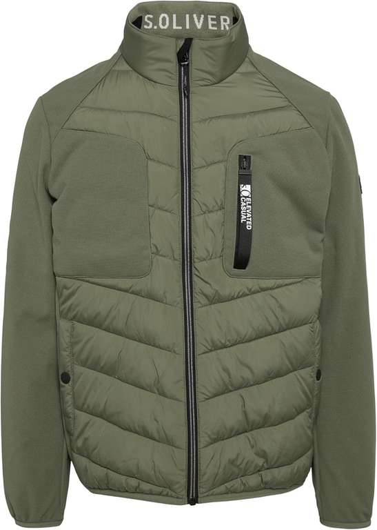 S.Oliver Giacca Uomo Softshell - Con Cappa, Leggera E Traspirante - Perfetta Per Mezza Stagione, Con Tasche E Dettagli A Contrasto
