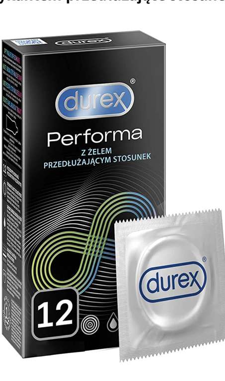 Prezerwatywy Durex Performa 12 szt. / darmowa dostawa z Prime @ Amazon