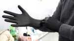 Rękawiczki nitrylowe bezpudrowe Zarys easyCARE czarne Rozmiary M i L - Darmowa dostawa od 1 sztuki