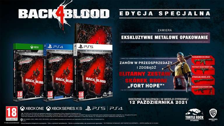 Back 4 Blood Special Edition XBOX ONE/SERIES X - Edycja ze Steelbookiem