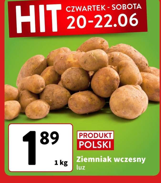 Ziemniak wczesny luz 1 kg - Intermarche
