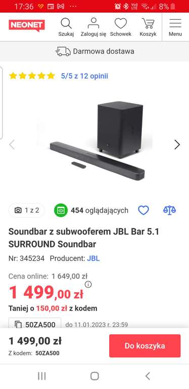 Soundbar JBL Bar 5.1 Surround