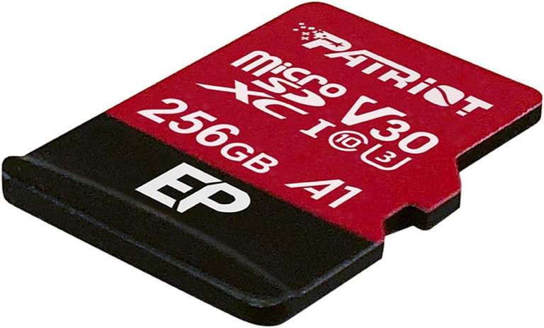 Karta pamięci Patriot 256 GB A1 V30 microSD - zapis/odczyt 80/100 MB/s - gwarancja producenta 5 lat - darmowa dostawa Prime