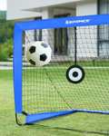 Songmics zestaw 2 bramek do piłki nożnej dla dzieci | 120x90 cm | z tarczą i stożkami treningowymi
