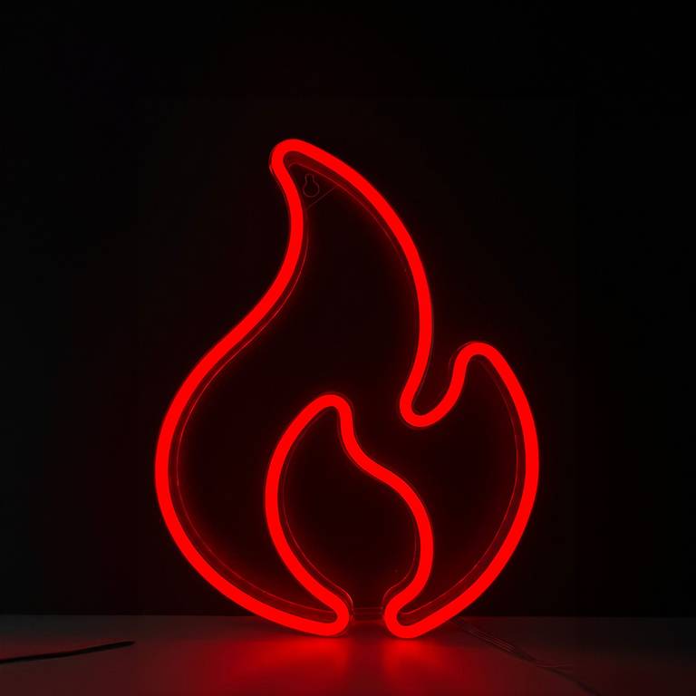 Neon LED MANTA SNL58RGB Płomień, z synchronizacją muzyki, odb. os. 0zł