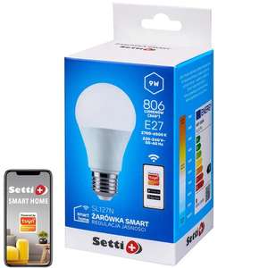 Inteligentna żarówka LED SETTI+ SL127N 9W E27 Wi-Fi