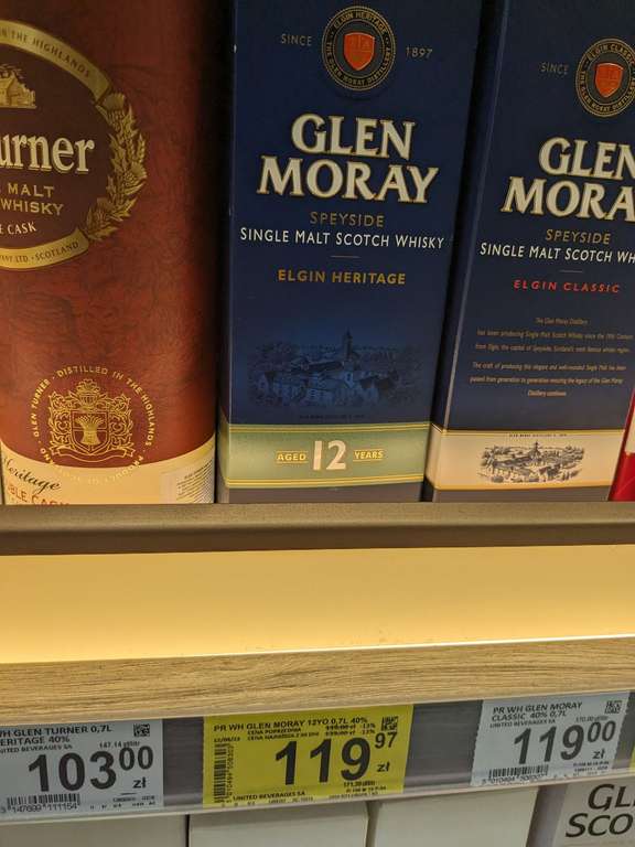 Whisky Glen Moray 12 yo @Carrefour