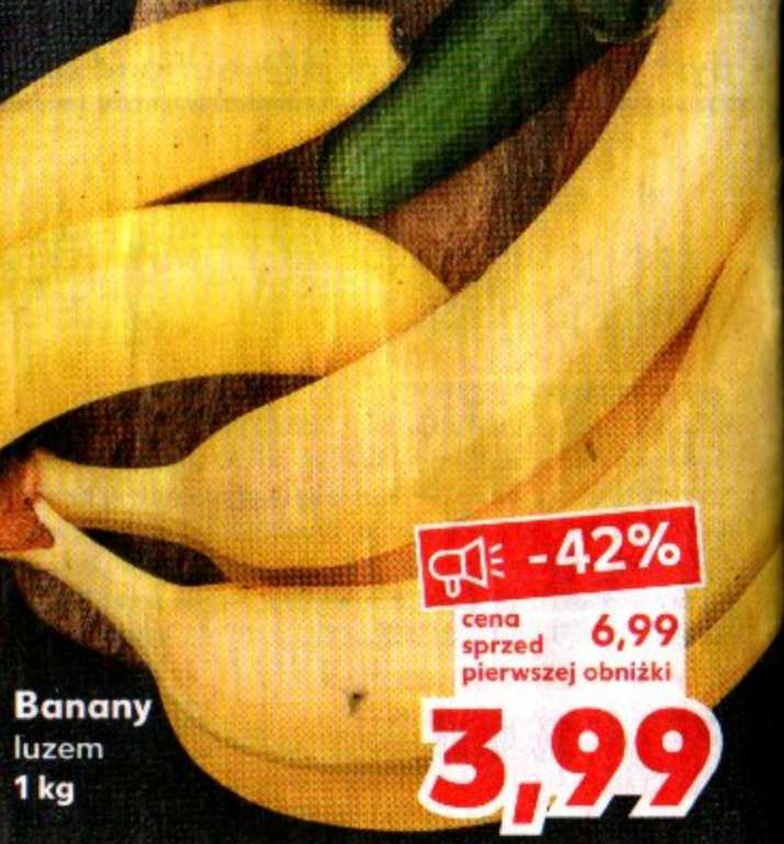 Banany 1kg i ogórki zielone 6,99zł/kg @Kaufland
