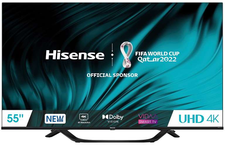 Telewizor HISENSE 55A63H 55'' LED 4K Dolby Vision, DirectLed, IPS, 300cd, IL 20ms