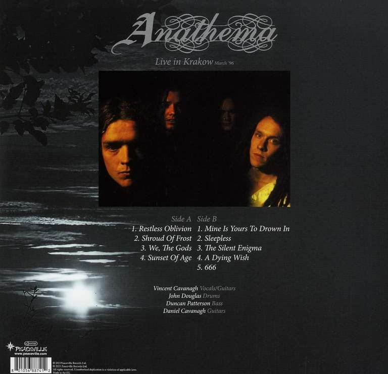 Anathema-a vision of a dying embrace winyl lp