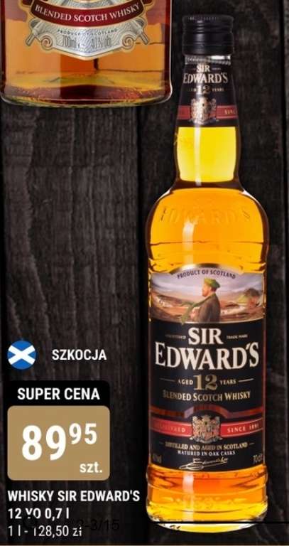 Whisky Sir Edward's 12YO sklepy b1