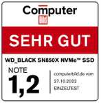 Dysk WD SN850X NVMe SSD 4 TB, PCIe Gen4, odczyt 7300 MB/s, zapis 6600 MB/s, ok. 295 EUR z wysyłką do Polski