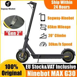 Hulajnoga elektryczna Ninebot by Segway MAX G30 (2 gen.) | Wysyłka z PL @ DHgate