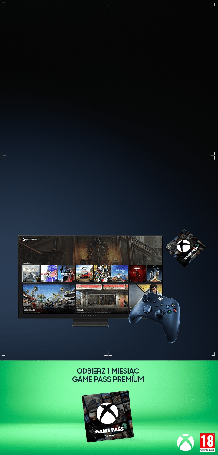 Kod Xbox Game Pass Premium na miesiąc za darmo dla posiadaczy TV Samsung lub projektorów Samsung ( z aplikacji Samsung Promotion na TV)