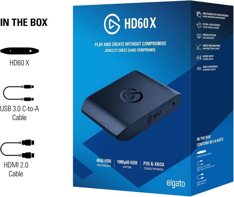 Elgato Game Capture HD60X - karta przechwytująca obraz