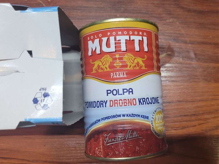 Stokrotka Pomidory Mutti Polpa drobno krojone 3x400g