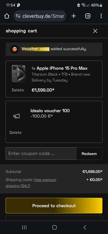 Iphone 15 Pro Max Titanum Black 1 TB darmowa dostawa do Polski 1499 €