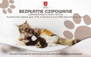Bezpłatne chipowanie psów i kotów (Łomianki - Warszawa)