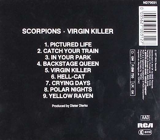 Scorpions - Virgin Killer (płyta CD, darmowa dostawa z pakietem Amazon Prime)