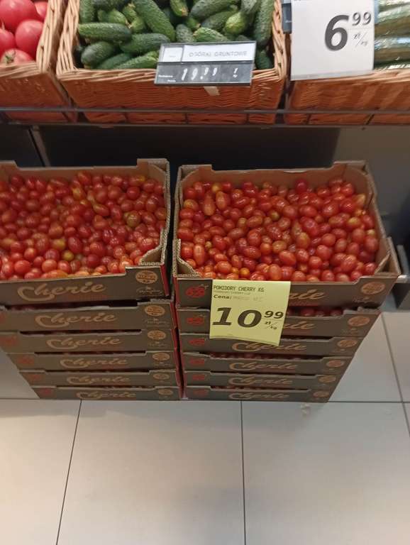 Pomidory cherry 10,99 zł/kg, Avocado 1,99 zł/szt. PSS Społem Białystok - Sklep Bazar.