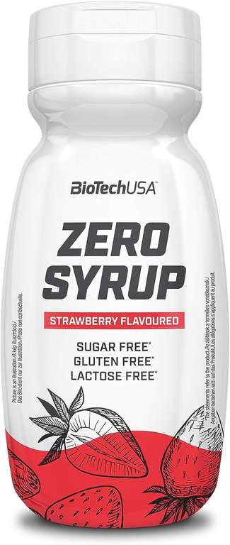 Syrop zero cukru Truskawka 6x 320ml - BioTech USA