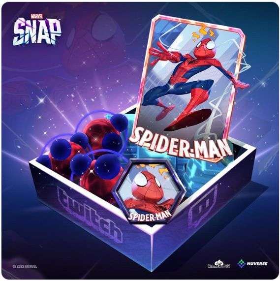 darmowy skin do spiderman(jako karta) avatar itp w ramach drop 30 min na twitch marvelsnap